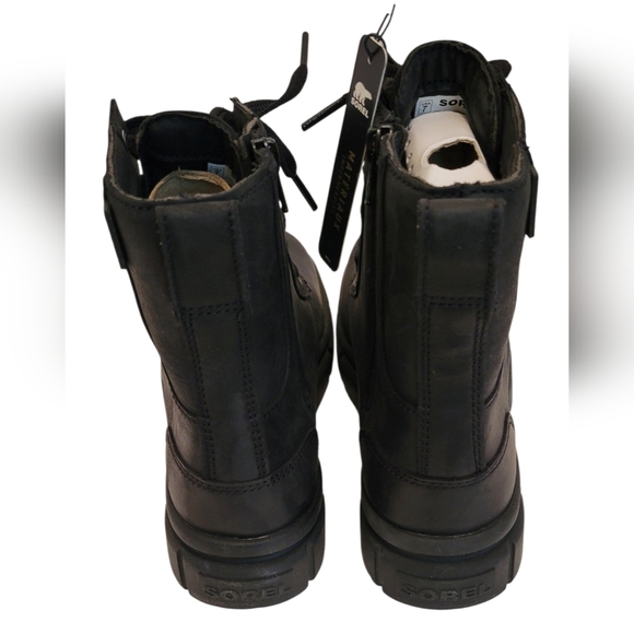 NIB Sorel Women's Explorer STRT Lace Boot Black Size 7 - Picture 10 of 16